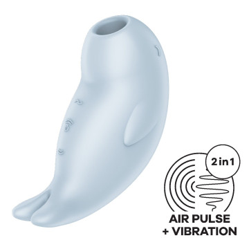 Вакуумний кліторальний стимулятор з вібрацією Satisfyer Seal You Soon, 2 незалежні мотори – купити
