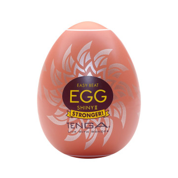 Мастурбатор-яйце Tenga Egg Shiny II, щільний TPE, пробник лубриканту 5 мл – купити