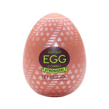 Мастурбатор-яйце Tenga Egg Combo, щільний TPE, пробник лубриканту 5 мл – купити