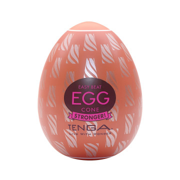 Мастурбатор-яйце Tenga Egg Cone, щільний TPE, пробник лубриканту 5 мл – купити
