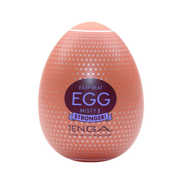 Мастурбатор-яйце Tenga Egg Misty II, щільний TPE, пробник лубриканту 5 мл – купити