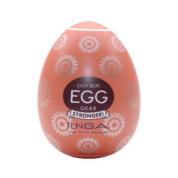 Мастурбатор-яйце Tenga Egg Gear, щільний TPE, пробник лубриканту 5 мл – купити