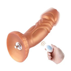 Силиконовый дилдо с вибрацией Hismith Slightly Curved Vibrating Silicone Dildo Monster Series