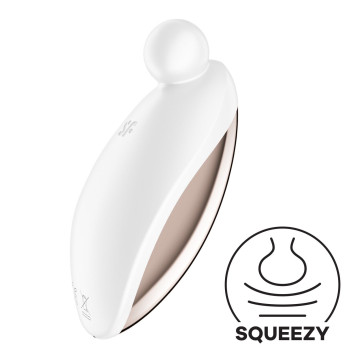 Вібратор для зовнішньої стимуляції Satisfyer Spot On 2 White, дуже потужний, гнучкий відросток – купити