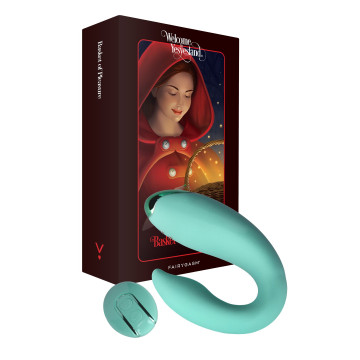 Вібратор для пар FairyGasm PleasureBerry green, зарядний кейс, пульт ДК – купити