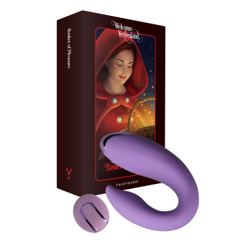 Вібратор для пар FairyGasm PleasureBerry violet, зарядний кейс, пульт ДК – купити