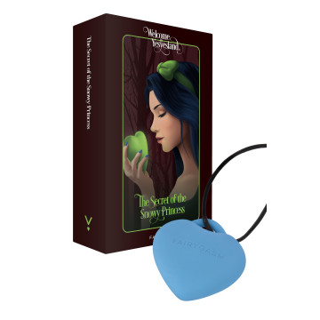 Мінівібратор «Сердечко» FairyGasm PleasureStone blue, 9 режимів, на шнурку – купити