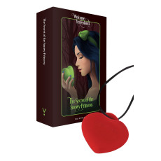 Мінівібратор «Сердечко» FairyGasm PleasureStone red, 9 режимів, на шнурку