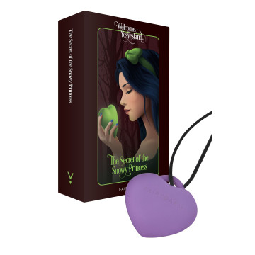 Мінівібратор «Сердечко» FairyGasm PleasureStone violet, 9 режимів, на шнурку – купити