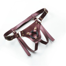 Трусики для страпона Strap-On-Me Leatherette Harness Generous - One Size - Blue