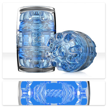 Мастурбатор Fleshlight Quickshot Turbo Blue Ice, компактний, чудово для пар і мінету – купити