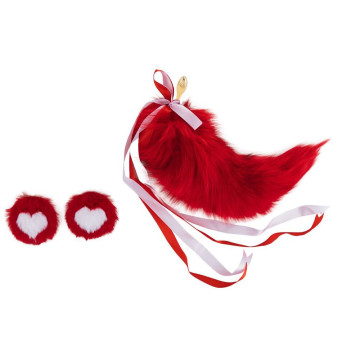 Анальна пробка з хвостом лисиці LOCKINK SEVANDA Red Vixen Set with Pear-shape Plug – купити