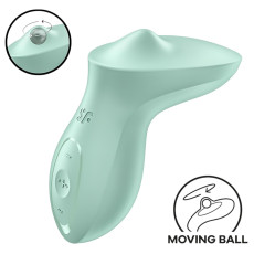 Вібратор для клітора з перлинною стимуляцією Satisfyer Exciterrr Mint, 2 незалежні мотори
