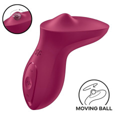 Вібратор для клітора з перлинною стимуляцією Satisfyer Exciterrr Berry, 2 незалежні мотори
