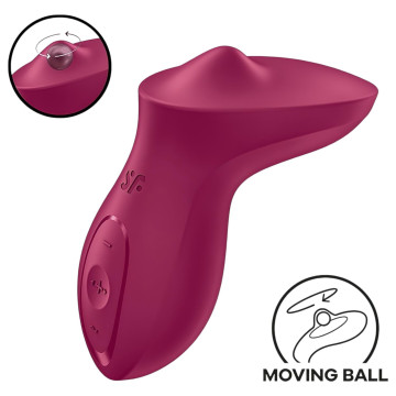 Вібратор для клітора з перлинною стимуляцією Satisfyer Exciterrr Berry, 2 незалежні мотори – купити