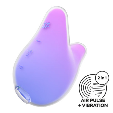 Вакуумний кліторальний стимулятор Satisfyer Mermaid Vibes Violet/Pink, 2 мотори – купити