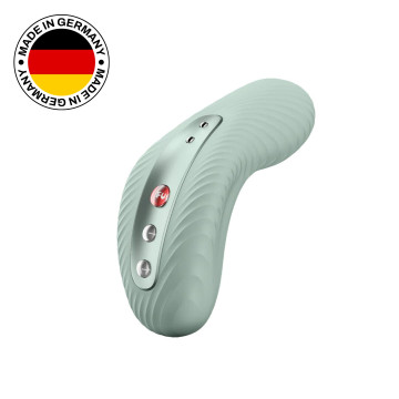 Накладний вібратор Fun Factory LAYA III sage green, ефект постукування пальцем – купити