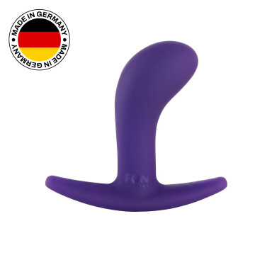 Анальна пробка Fun Factory BOOTIE, S, фіолетова, діаметр 2,8 см, тонкий обмежувач  – купити