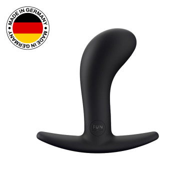 Анальна пробка Fun Factory BOOTIE S, чорна, діаметр 2,8 см, тонкий обмежувач  – купити