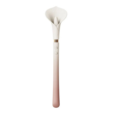 Розкішний вібромасажер Zalo – Calla Blossom Pink, двосторонній, 2 мотори – купити