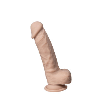 Фалоімітатор SilexD Vetus Real Skin Flesh (8in MODEL 1) суперсофт-силікон+Silexpan, діаметр 4,1 см