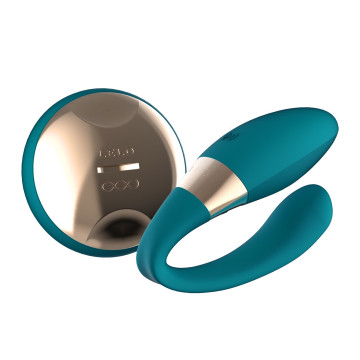 Вібратор для пар LELO Tiani Duo Ocean Blue, 2 мотори, пульт ДК – купити