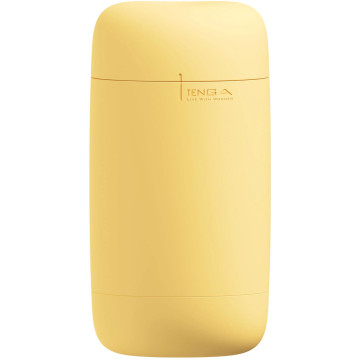 Мастурбатор TENGA PUFFY Custard Yellow, ультрам’який матеріал, багаторазовий, наскрізний – купити