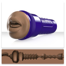 Мастурбатор-ротик Fleshlight Boost Blow Medium Dark Flesh, плаваючі кільця Turbo Tech