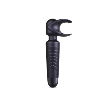 Мастурбатор-вібромасажер Manwan MAN.WAND EVO Black Plum, чудово для пар, вібромінет – купити