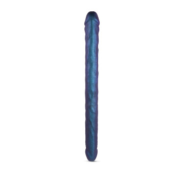 Фалоімітатор подвійний Strap-On-Me DOUBLE DONG REALISTIC DILDO - SNAKY METALLIC COLOR – купити