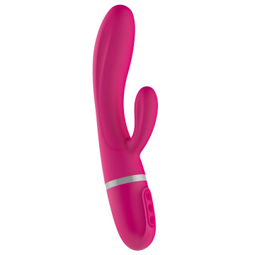 Вібратор-кролик Liebe Bend It Plus Cerise, гнучкий, 2 мотори, 10 режимів – купити