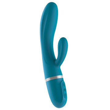 Вібратор-кролик Liebe Bend It Plus Ocean Blue, гнучкий, 2 мотори, 10 режимів – купити