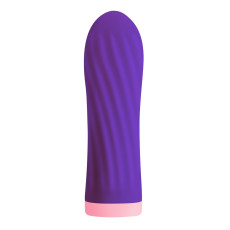 Віброкуля S Pleasures Bullets Twist & Shout Purple, фіолетова, ребриста поверхня, 10 режимів