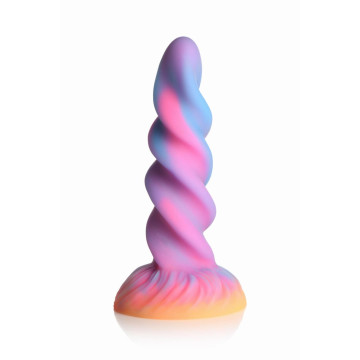 Фентезійний фалоімітатор Creature Cocks Glow-in-the-Dark Unicorn Dildo – купити