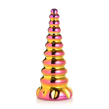 Фентезійний фалоімітатор Creature Cocks Twilight Rainbow Glass Dildo – купити