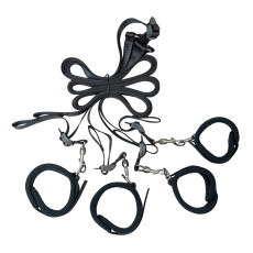 Розтяжка на ліжко Punishment - 5-Piece Bed Restraint Kit - Black