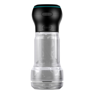 Мастурбатор Kiiroo Feel Pocket Crystal зі всмоктувальною інтерактивною насадкою PowerBlow Combo Set – купити