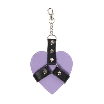 Брелок на карабіні для ключів Art of Sex Chained Heart, Лаванда – купити