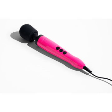 Вібромасажер DOXY Die Cast Massager Hot Pink, дуже потужний, живлення 220В, металевий корпус – купити
