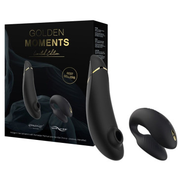 Преміальний подарунковий набір Golden Moments: Womanizer Premium та We-Vibe Chorus Black – купити