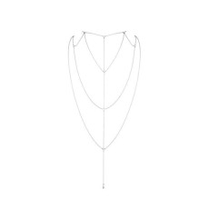Ланцюжок для спини Bijoux Indiscrets Magnifique Back and Cleavage Chain - Silver, прикраса для тіла