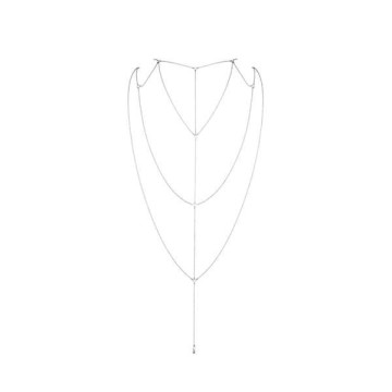 Ланцюжок для спини Bijoux Indiscrets Magnifique Back and Cleavage Chain - Silver, прикраса для тіла
