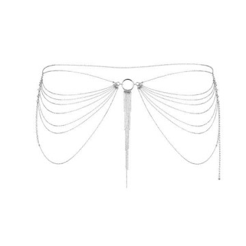 Ланцюжок трусики або ліф Bijoux Indiscrets Magnifique Waist Chain - silver, прикраса на тіло – купити