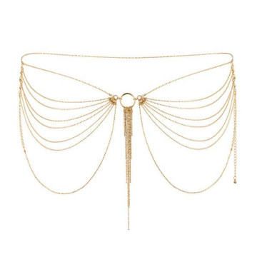Ланцюжок на трусики або ліф Bijoux Indiscrets MAGNIFIQUE Waist Chain - Gold, прикраса на тіло – купити
