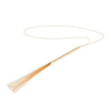 Ланцюжок-батіг на шию Bijoux Indiscrets MAGNIFIQUE Necklace Whip - Gold, прикраса для тіла – купити