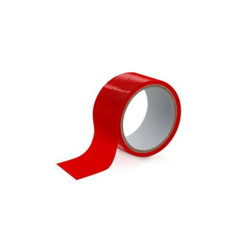 Скотч для бондажа Fetish Tentation Red (15 м), не липне до шкіри і волосків, тільки сам до себе – купити