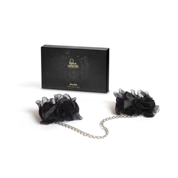 Наручники Bijoux Indiscrets - Frou Frou Organza handcuffs, атлас і органза, подарункова упаковка – купити