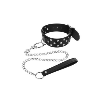 Нашийник з повідцем Fetish Tentation Rivets and Leash – купити