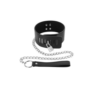 Нашийник з повідцем Fetish Tentation Padlock and Leash – купити