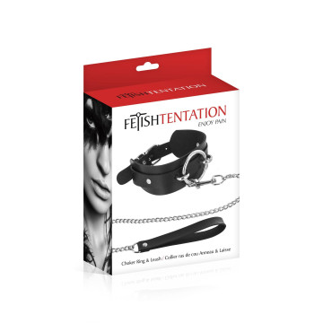 Нашийник з повідцем Fetish Tentation Ring and Leash – купити